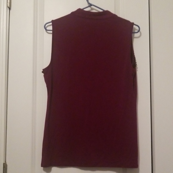 Medium Sized Plum Colored Detailed Blouse - Picture 6 of 10